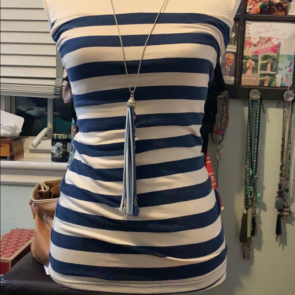 Outlooks striped tube top